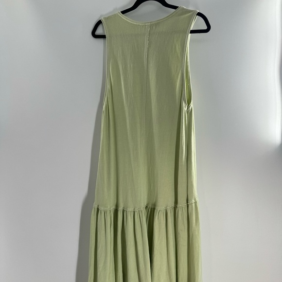 Free People Beach Island Retreat Maxi Tank Dress Sleeveless Lime Green Medium - Picture 7 of 9